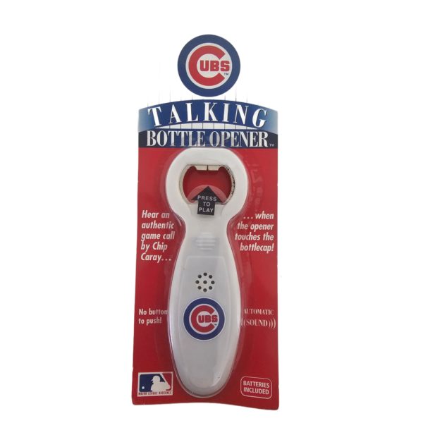 Chicago Cubs Automatic Talking Bottle Opener Chip Caray Official MLB (2004)