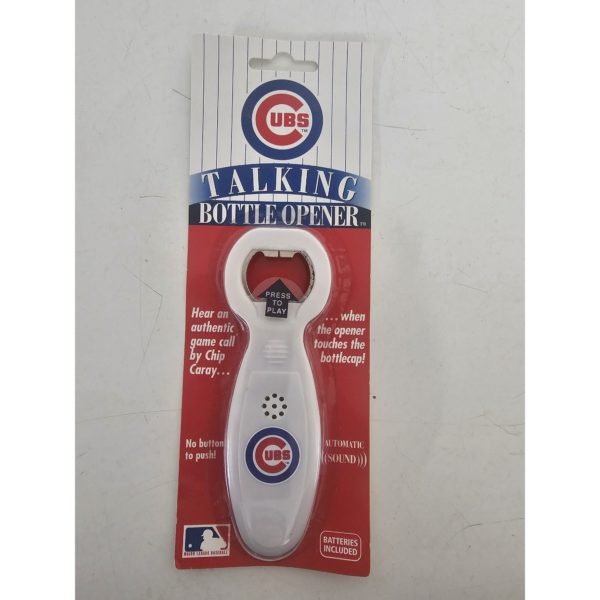 Chicago Cubs Automatic Talking Bottle Opener Chip Caray Official MLB (2004)