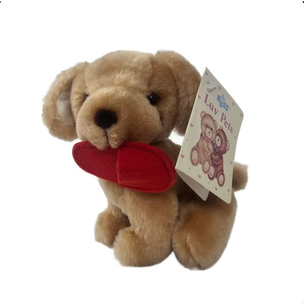 Russ Luv Pets "Max" The Golden Retriever Slipper In Mouth 5" Plush