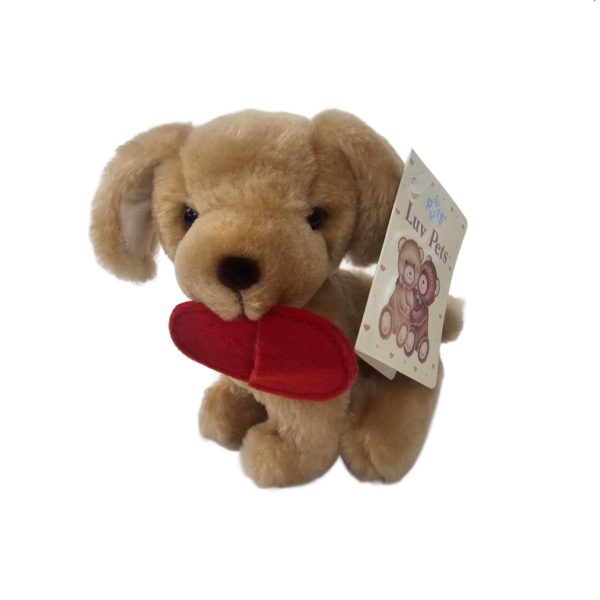 Russ Luv Pets "Max" The Golden Retriever Slipper In Mouth 5" Plush