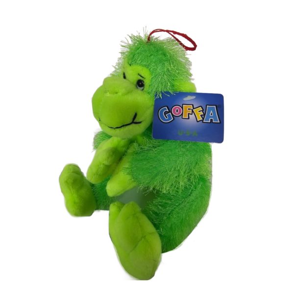 Goffa USA Neon Green Gorilla Loop & Hook Hands 6.5" Plush