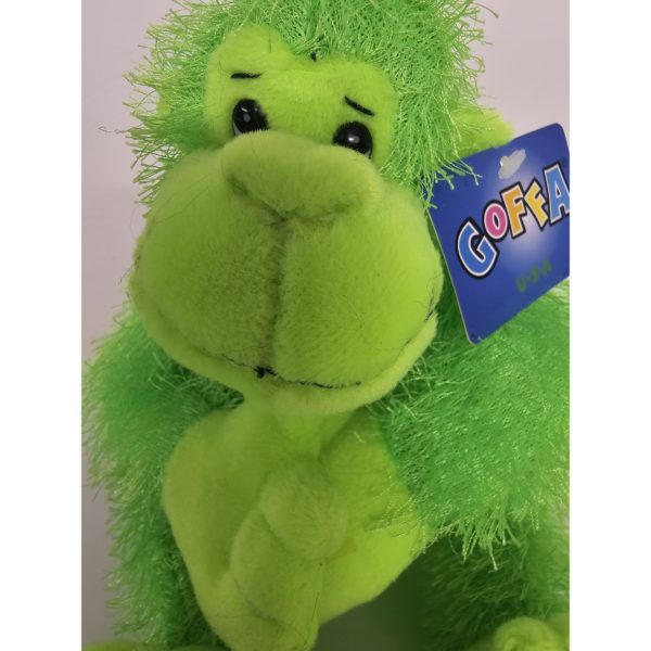 Goffa USA Neon Green Gorilla Loop & Hook Hands 6.5" Plush