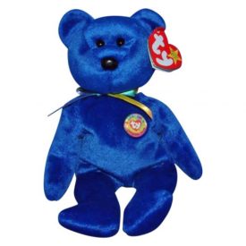 TY Beanie Baby - CLUBBY 1 the Royal Blue Bear (8.5 inch)