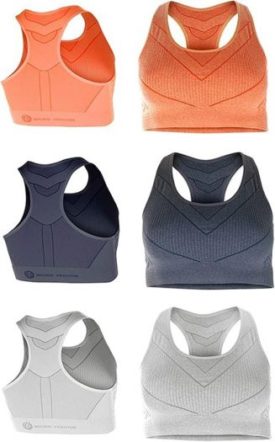Crivit New Fitness Ladies Pack of 1 Gym Yoga Running Sports Bra Natural Evolution Size Medium 42/44 (White)