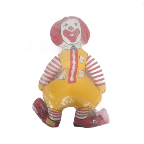 Vintage 1980's Ronald McDonald 16" Cloth Toy Doll Sealed In Package