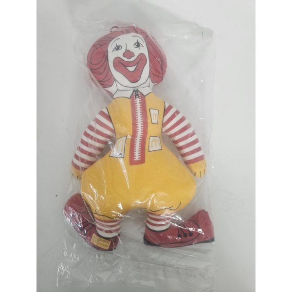 Vintage 1980's Ronald McDonald 16" Cloth Toy Doll Sealed In Package