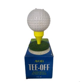 Vintage 1970's Avon Tee-Off Spicy After Shave 3 fl. oz. Full