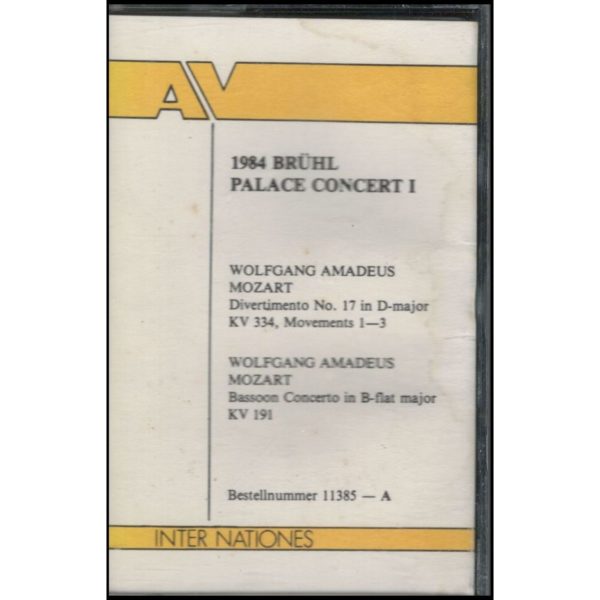 1984 Bruhl Palace Concert I (Music - Cassette)