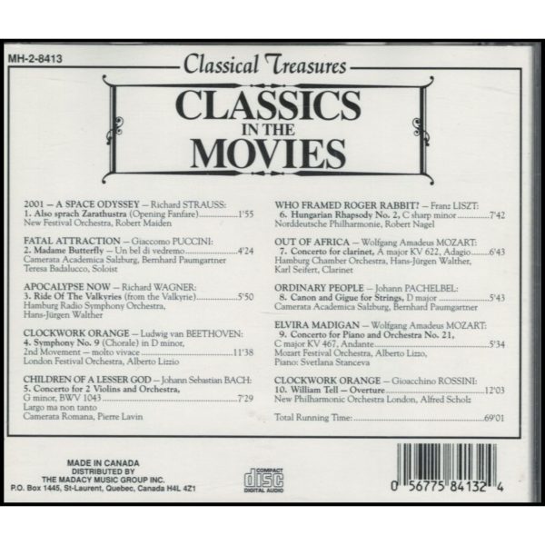 Classical Treasures: Classics in The Movies (Music CD)