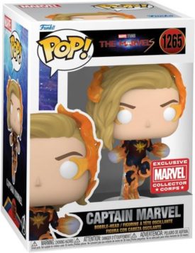 Funko Pop! The Marvels Captain Marvel #1265 Collector Corps Exclusive