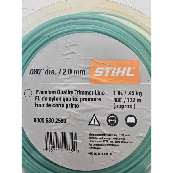 Stihl Nylon Trimmer Line 1 Lb, .080 Inch Diameter, 400 Feet Length