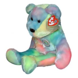 TY Beanie Buddy - BB BIRTHDAY BEAR (14 inch)