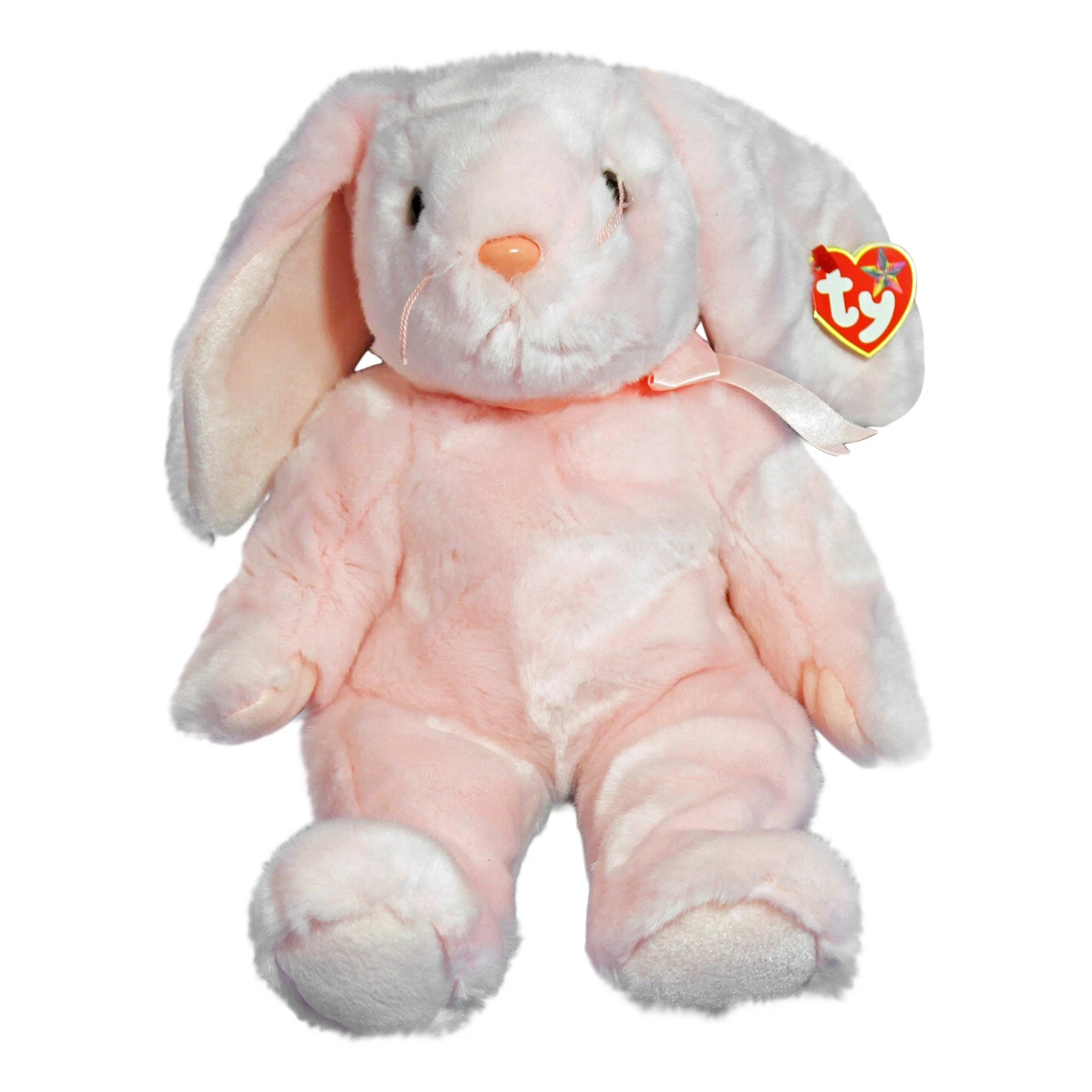 TY Beanie Buddy - HOPPITY the Pink Bunny (14 inch)