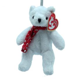 Ty Jingle Beanie Baby: 2000 Holiday Teddy the Bear Plush Ornament (5 inch)