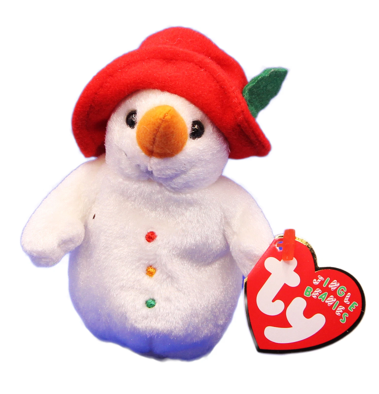 Ty Jingle Baby Beanie: CHILLIN the Snowman Plush Ornament (4 inch)