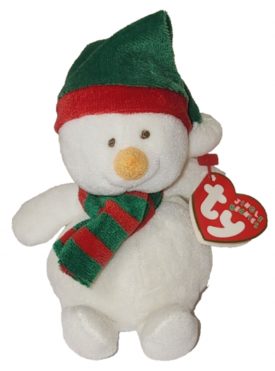 Ty Jingle Baby Beanie: ICECAPS the Snowman Plush Ornament (5 inch)