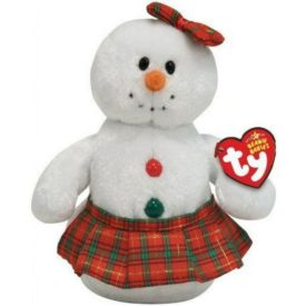 Ty Jingle Baby Beanie: COOLSTON the Snowgirl Plush Ornament (4 inch)