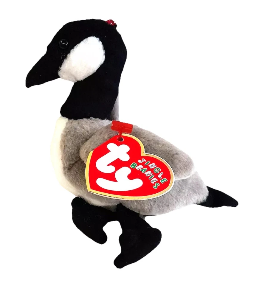 Ty Jingle Baby Beanie: LOOSY The Goose Plush Ornament (4 inch)