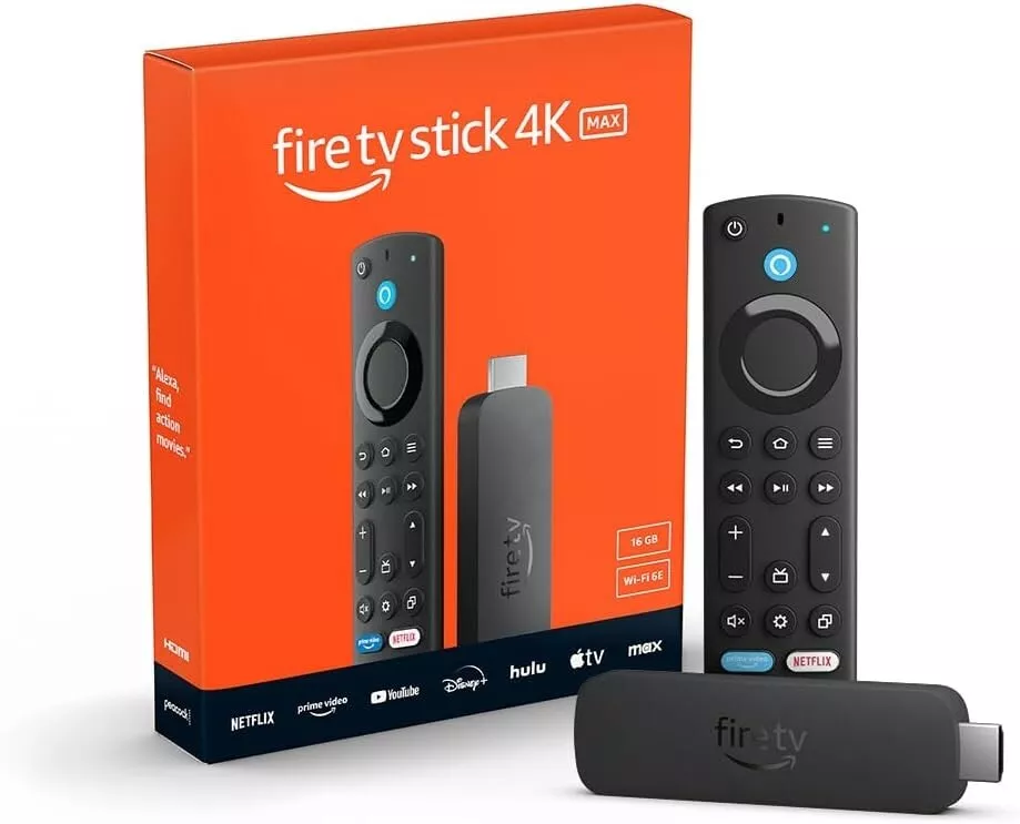 Amazon Fire TV Stick 4K Max streaming device (newest model) supports Wi-Fi 6E, free & live TV without cable or satellite