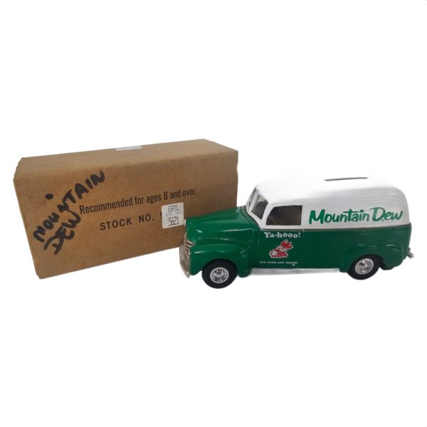 ERTL Vintage 1950's Baby Blue Panel Truck Chevy The Heartbeat of America Die-cast Bank 1:24 Scale