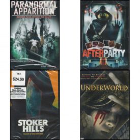 DVD Horror Movies 4 Pack Fun Gift Bundle: Paranormal Apparition: Revenge From Beyond The Grave  After Party  Stoker Hills  Under World