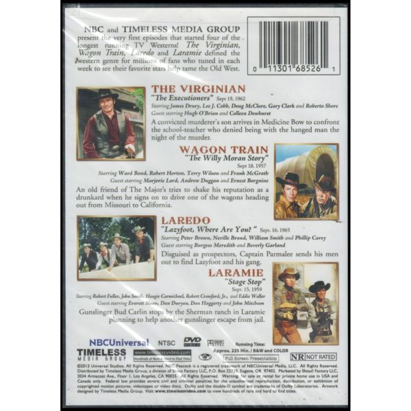 NBC Western TV Legends: The Virginian, Wagon Train, Laredo, Laramie (DVD)