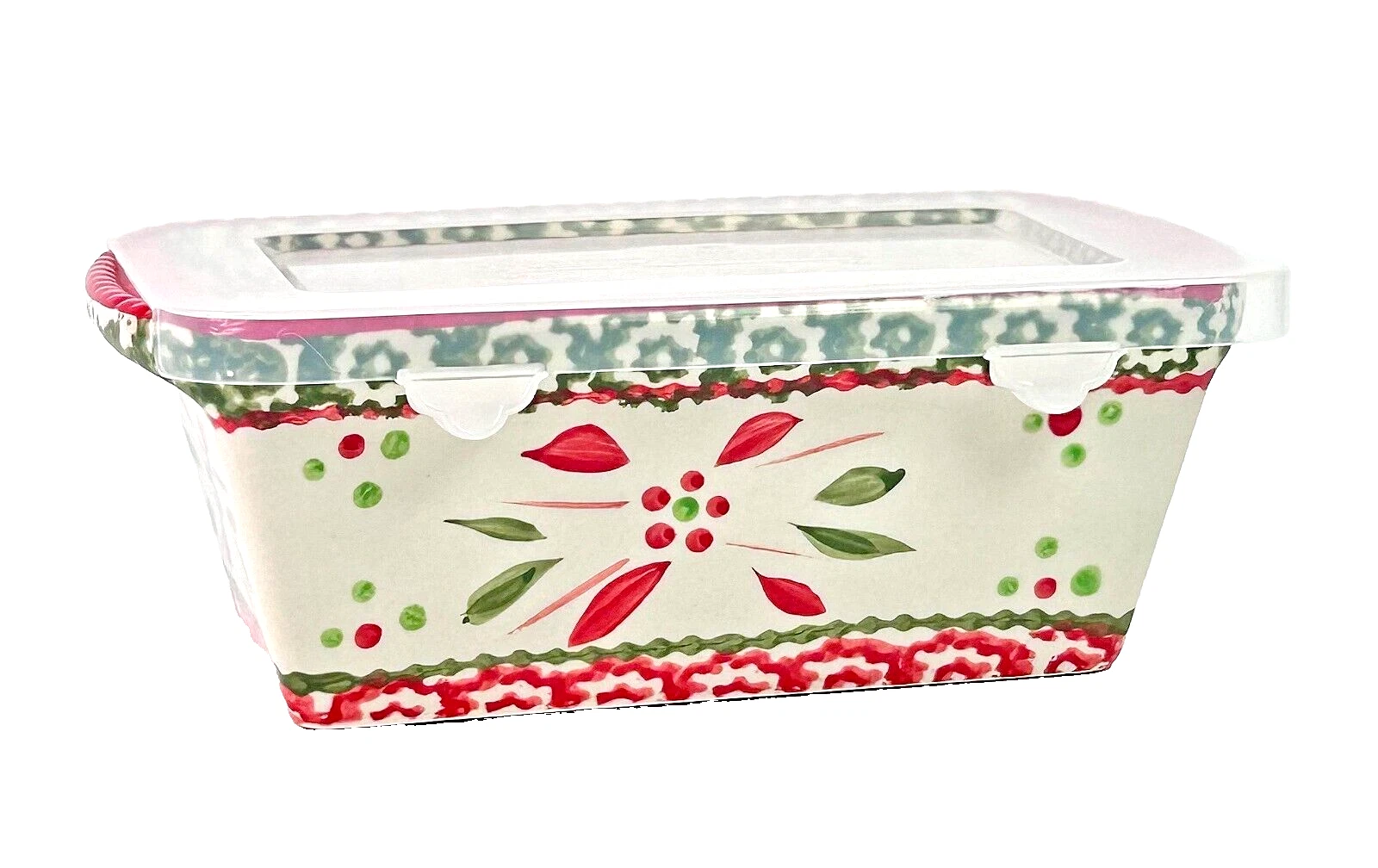 Temptations by Tara Old World Holly Berry Mini Loaf Pan Holiday Bakeware 12 oz