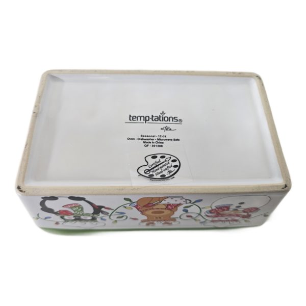 Temptations by Tara Whimsical Chef Friends Mini Loaf Pan Holiday Bakeware 12 oz (Green)