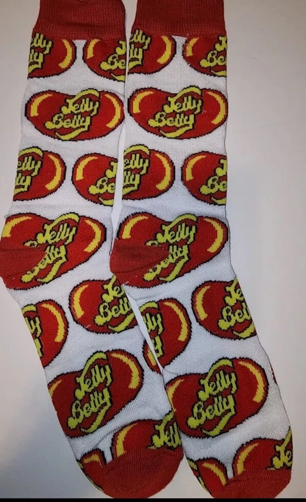 Jelly Belly Candy Adult Unisex Novelty Crew Socks Size 6-13
