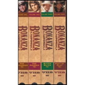 Bonanza 4 Tape Set: The Stranger, the Avenger, Bitter Water, Feet of Clay (VHS Tape)