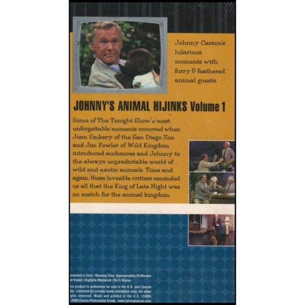 Johnny's Animal Hijinks Vol. 1 (VHS Tape)