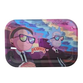 Rick And Morty Rolling Tray - Backwoods We Had Two Bags of Grass - 11 x 7 Inch