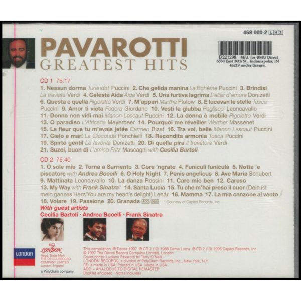 Pavarotti: Greatest Hits (Music CD)