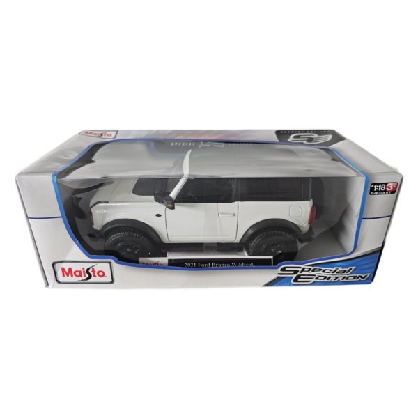 Maisto 2021 White Ford Bronco Wildtrak 1:18 Special Edition