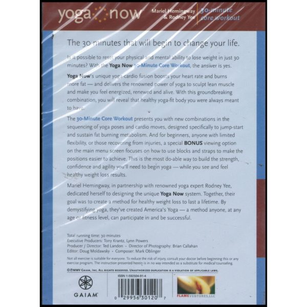 Yoga Now: 30-minute Core Workout (DVD)