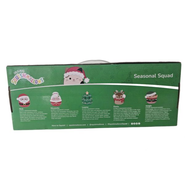 Christmas Holiday 4 Inch Squishmallow Seasonal Squad 5-Piece Set 2022