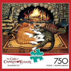 Buffalo Games The Cats of Charles Wysocki "All Burned Out" 750 Pieces Jigsaw Puzzle