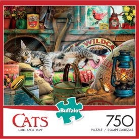 Buffalo Games Cats Series "Laid-Back Tom" 750 Pieces Jigsaw Puzzle