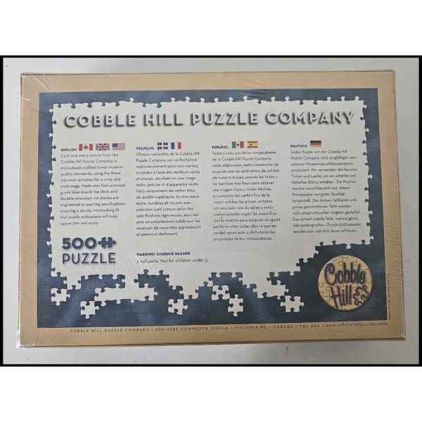 Cobble Hill "Black Bear Family" 500 Piece Puzzle