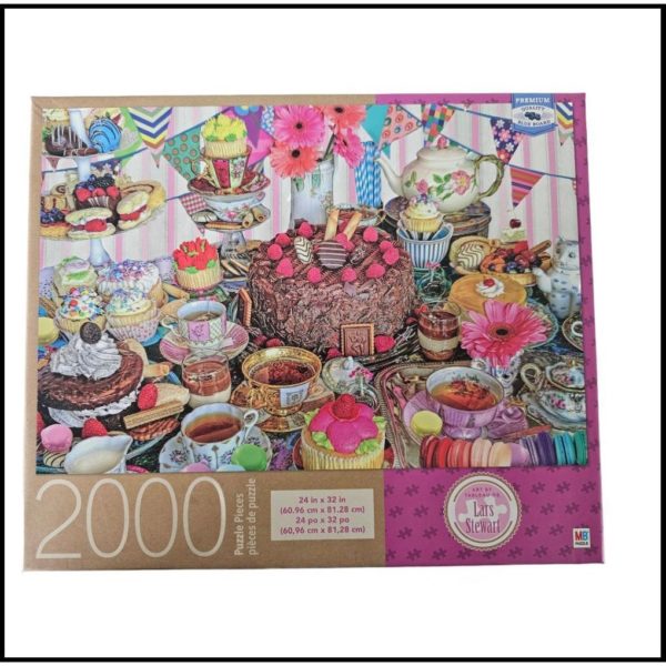 Artist Lars Stewart "Tea Party Tent" 2000 Piece Adult Jigsaw Puzzle