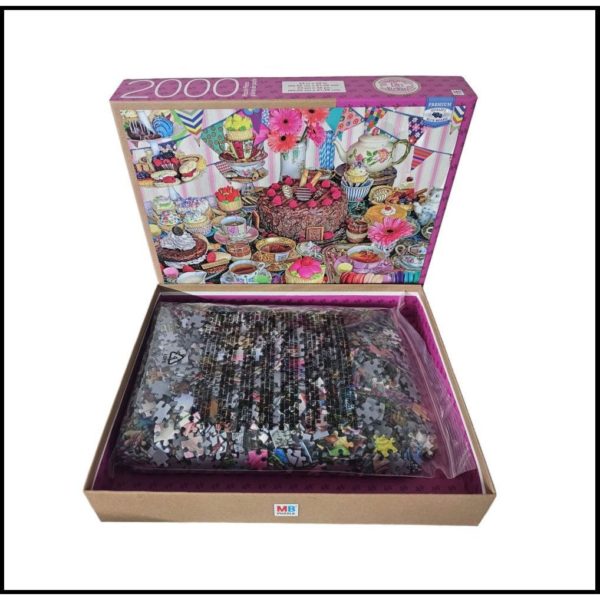 Artist Lars Stewart "Tea Party Tent" 2000 Piece Adult Jigsaw Puzzle