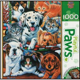 Master Pieces Playful Paws "Hide & Seek" 1000 Piece Jigsaw Puzzle