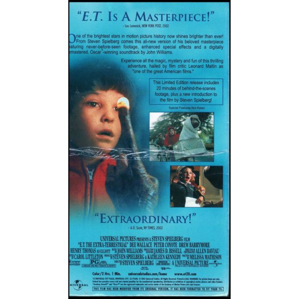 E.T. - The Extra-Terrestrial (VHS Tape)