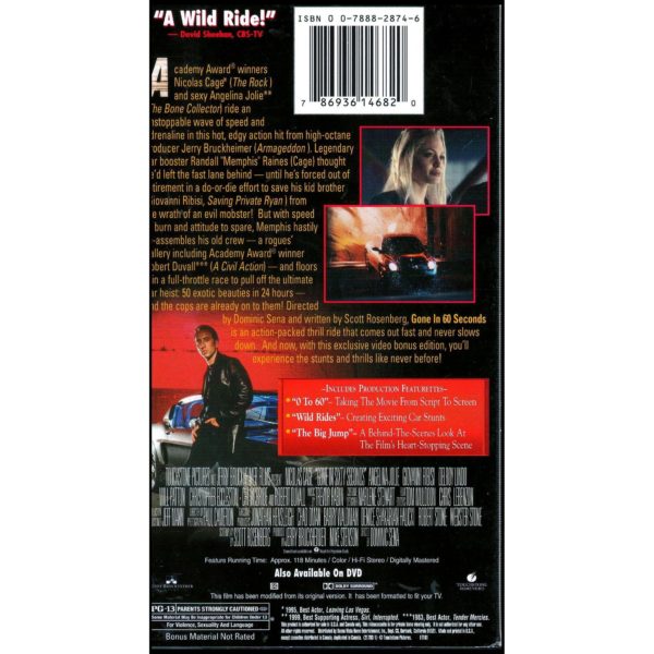 Gone in 60 Seconds (VHS Tape)